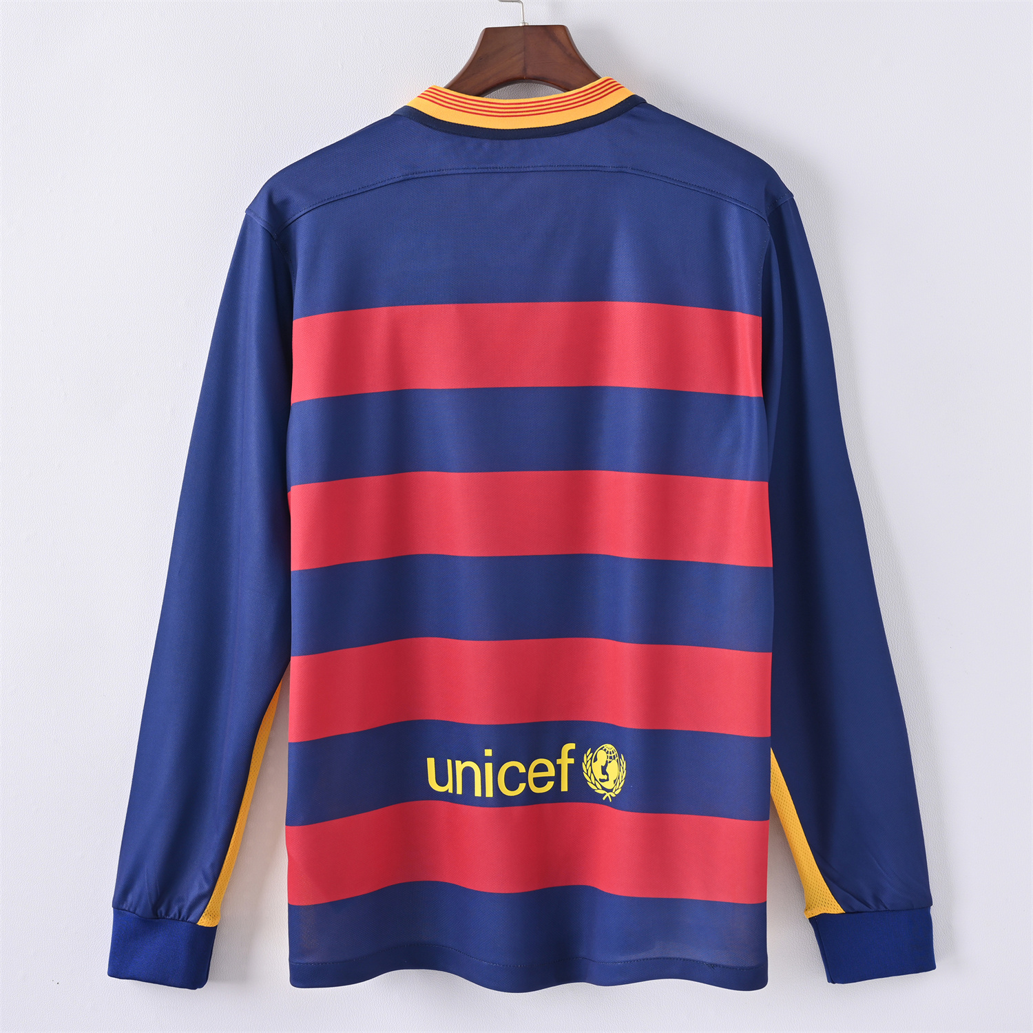 foot-Retro Barcelona 15-16 Home Long Sleeves Jersey