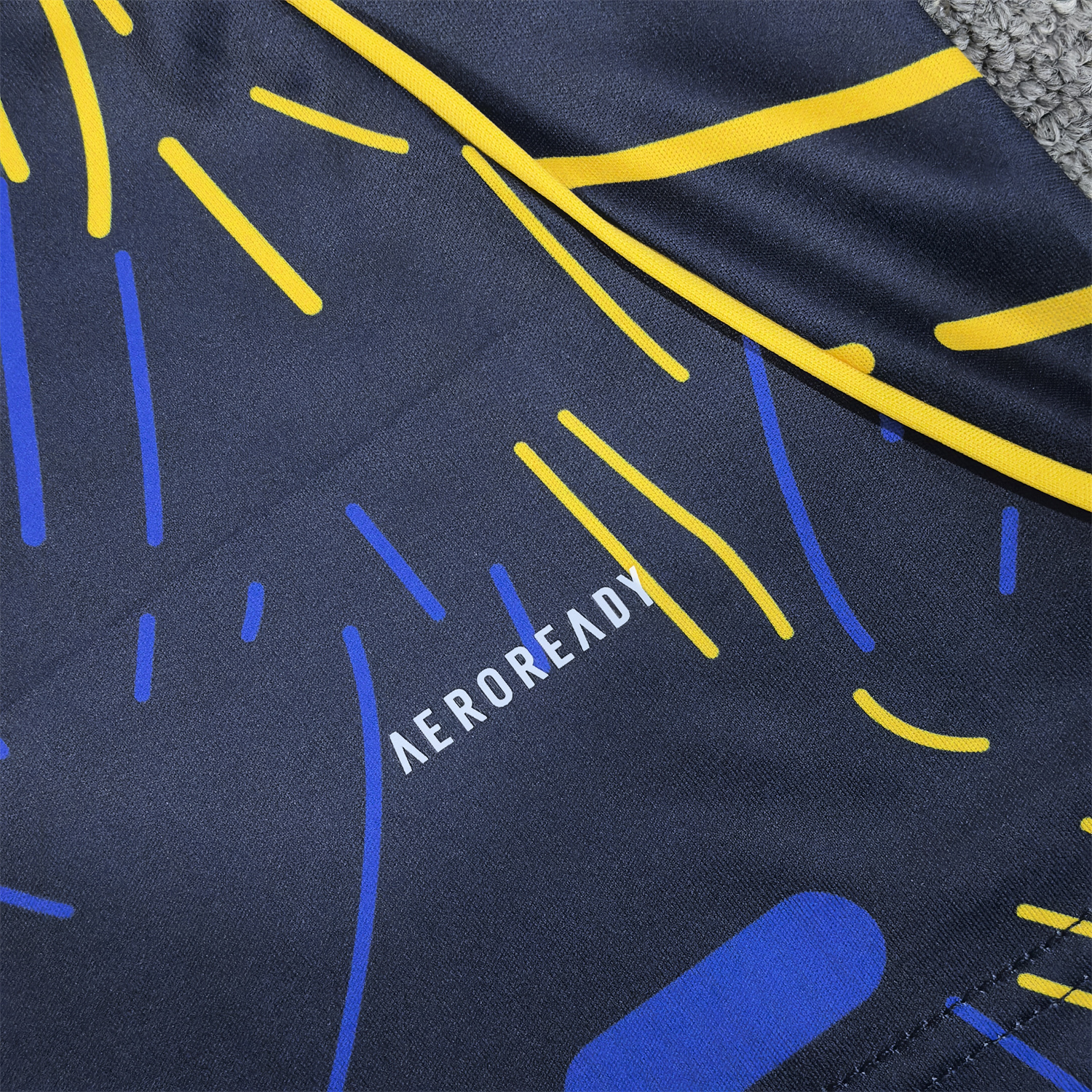 foot-Leeds United 25-26 Yellow Stripes Blue Special Jersey - Fans Version