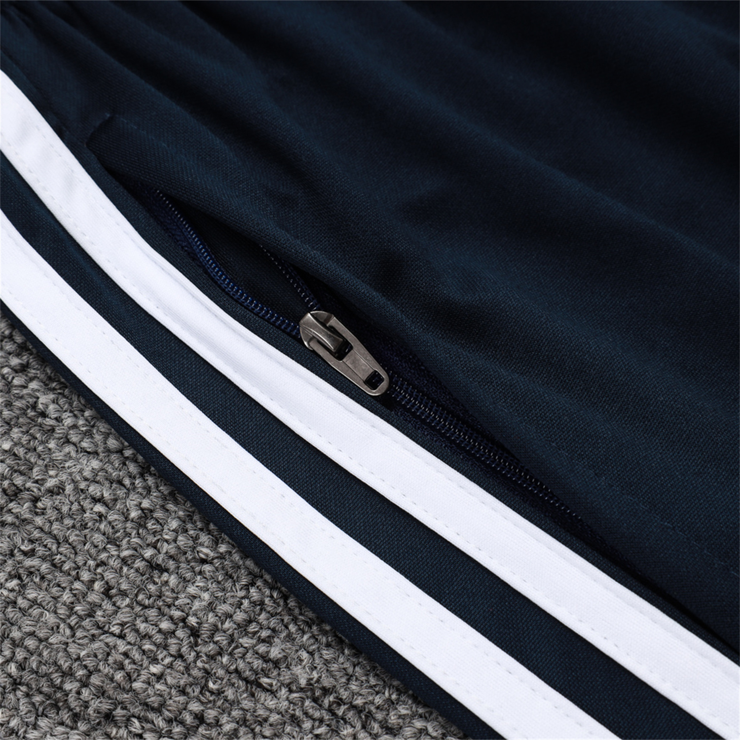 foot-Real Madrid 25-26 Long Sleeve Training Set - Deep Blue Urban Purist Style