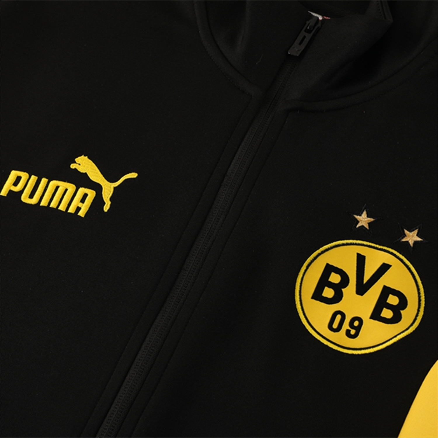 foot-Dortmund 25-26 Jacket Training Tracksuit - Black top & Black Pants