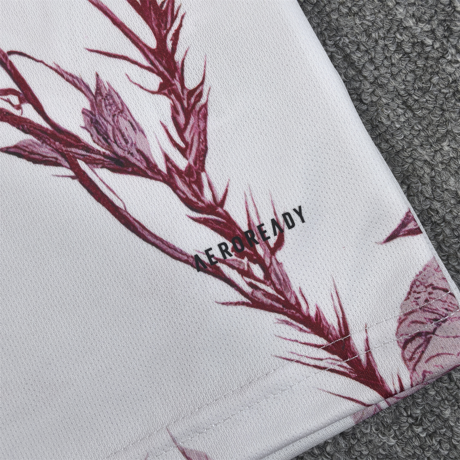 foot-Japan 25-26 Red Flowers White Jersey - Fans Version