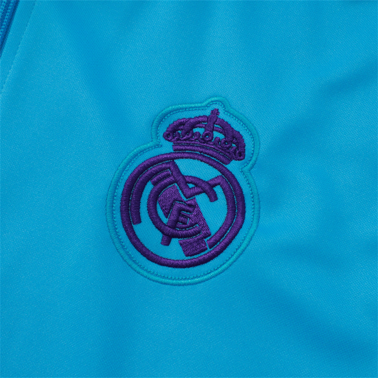 foot-Real Madrid 25-26 Throwback Trefoil Jacket Training Tracksuit - Blue Jackets & Purple Pants