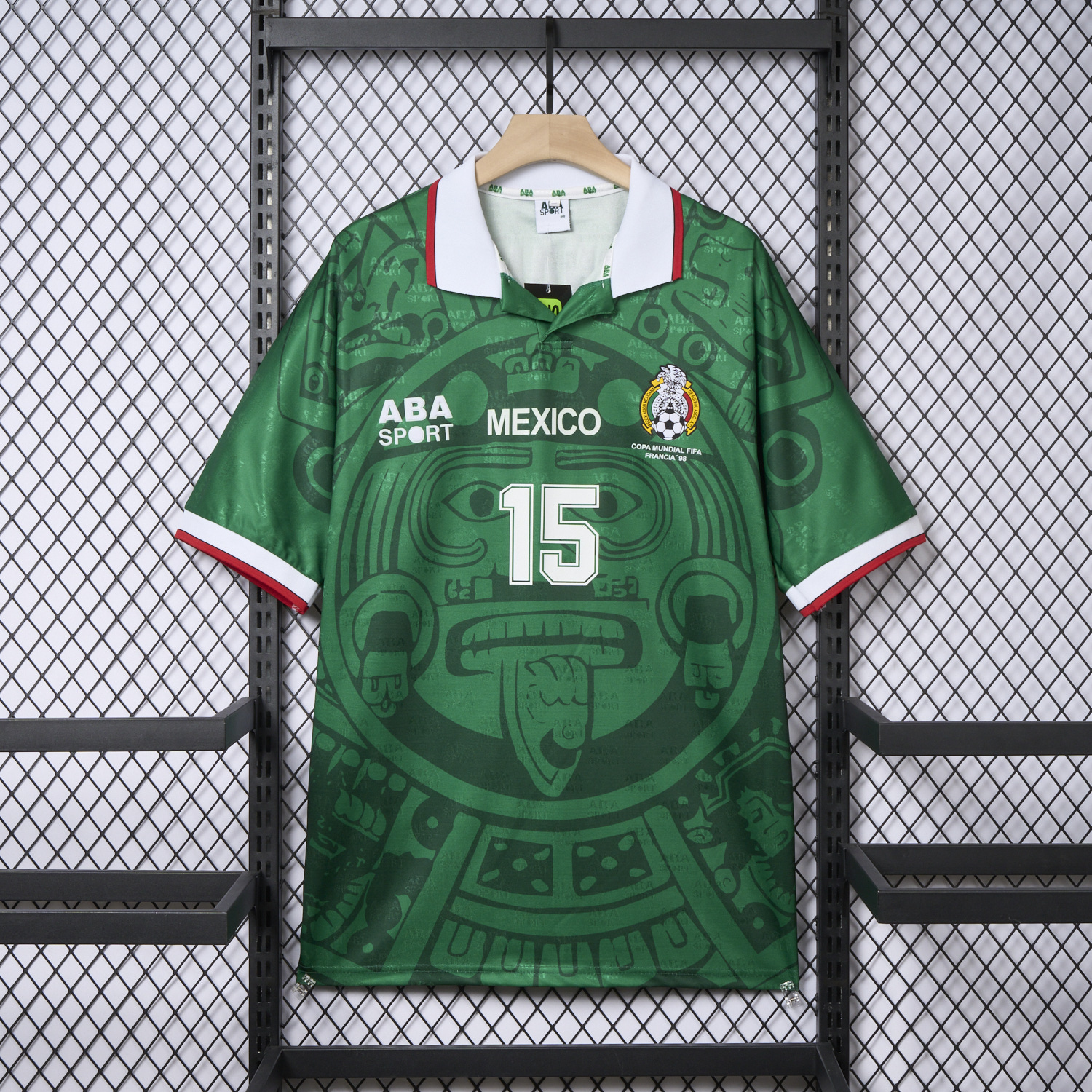 foot-Retro Mexico 1998 Home Jersey