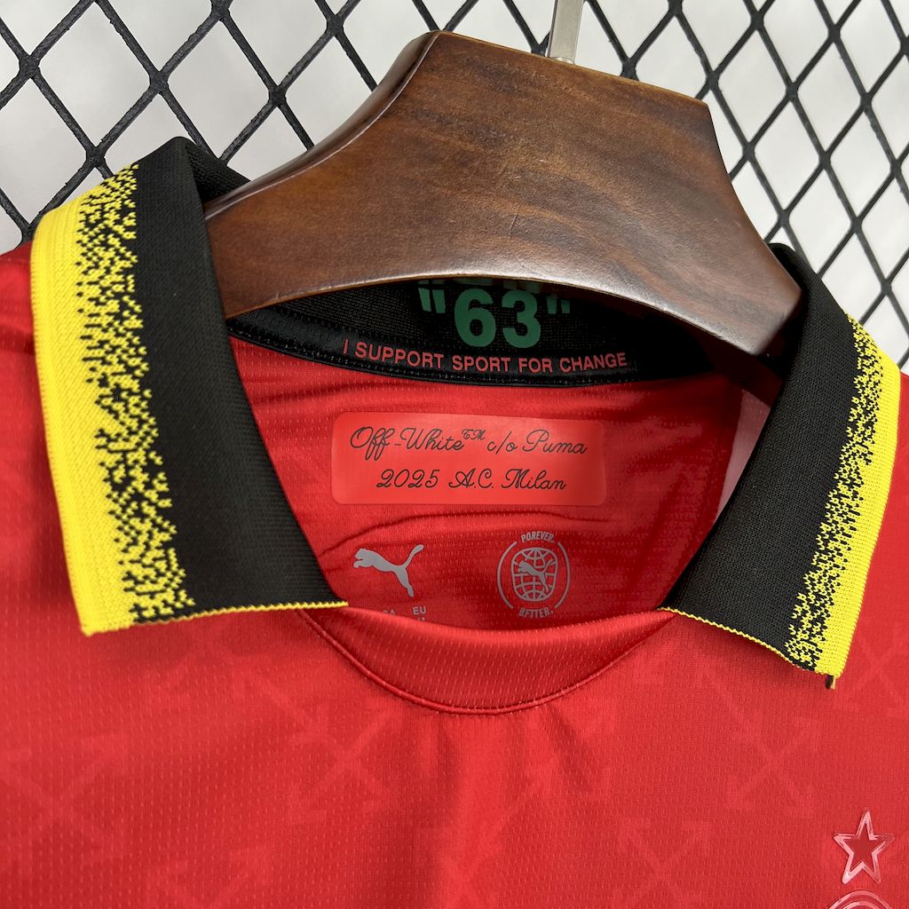 ManixJersey.com | AC Milan 24-25 Red Green “Diavoli” Special Edition Jersey - Fans Version -Customize Name, Number and Patch | Worldwide Shipping