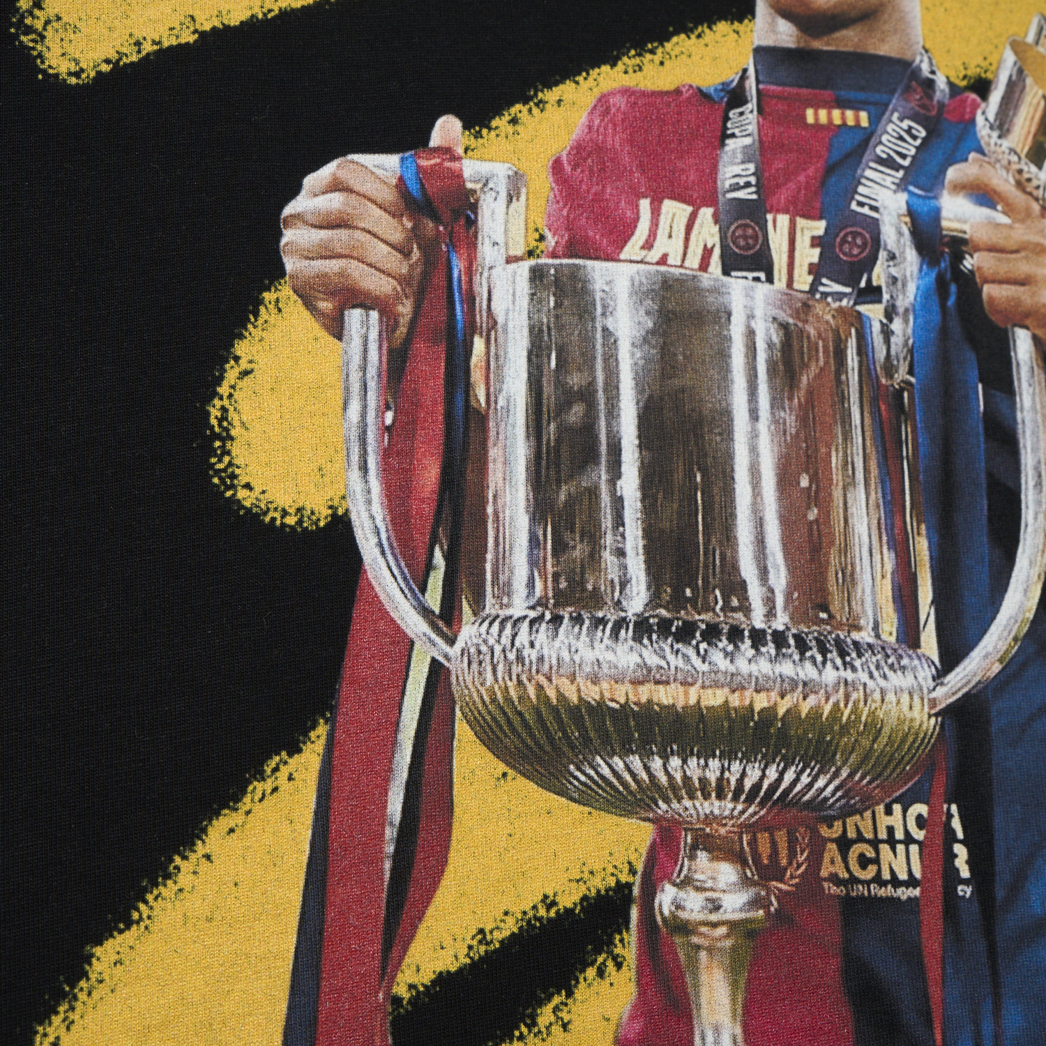 foot-Barcelona Yamal Copa Del Rey Unisex Pure Cotton T-shirt