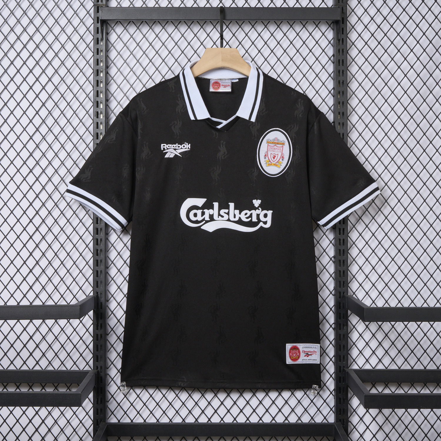 foot-Retro Liver.pool 1996-97 Black Special Jersey