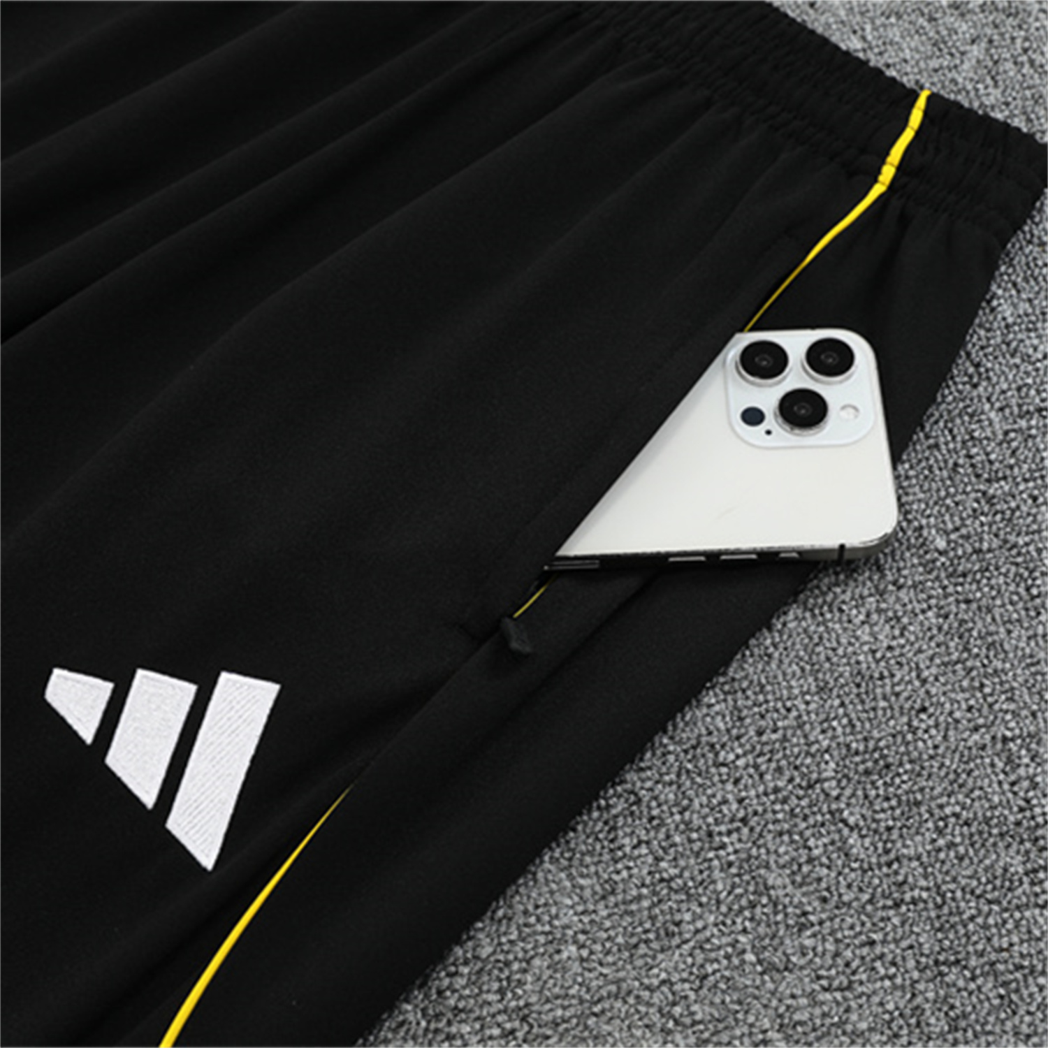 foot-Real Madrid 25-26 Kid Long Sleeves Training Set - Black Top & Black Pants