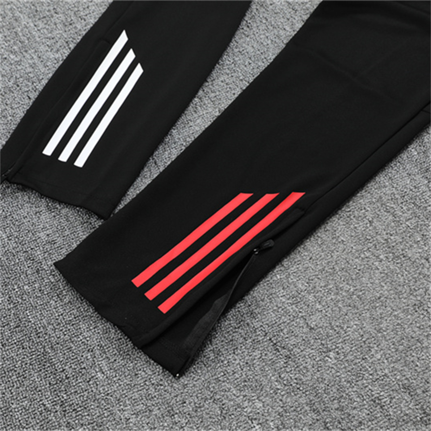 foot-Ajax 25-26 Kids Long Sleeve Training Set - White Top and Black Pants