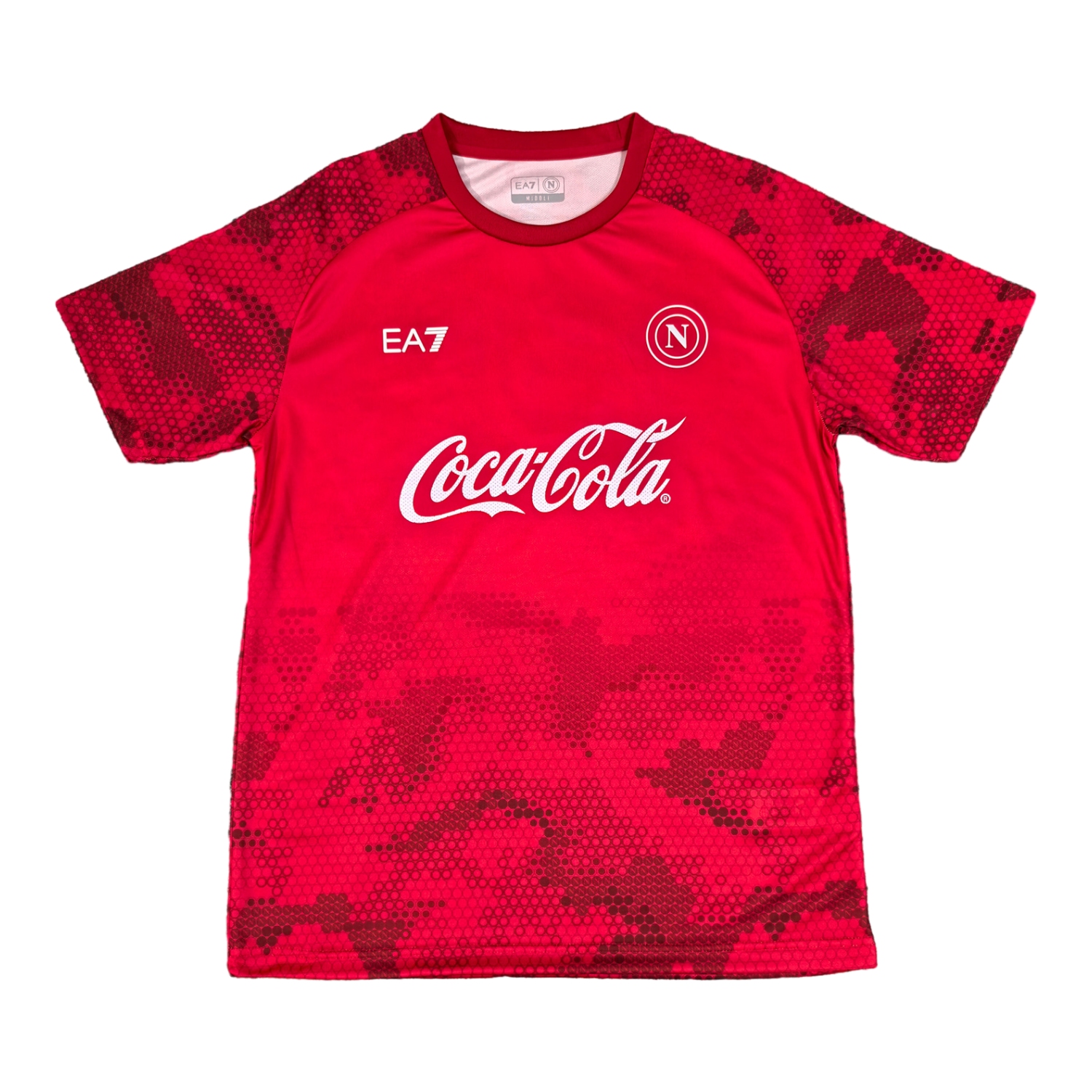 foot-Napoli 24-25 Red Pre-Match Training Jersey - Fans Version