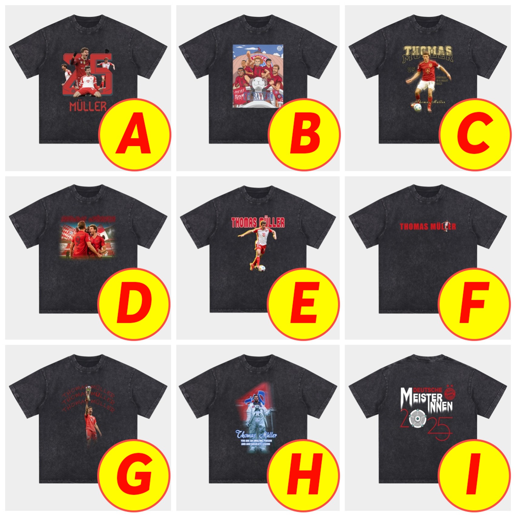 unitedfutballjersey-Bayern Munich Müller‘s Personal Highlights Oversized Washed T-Shirt