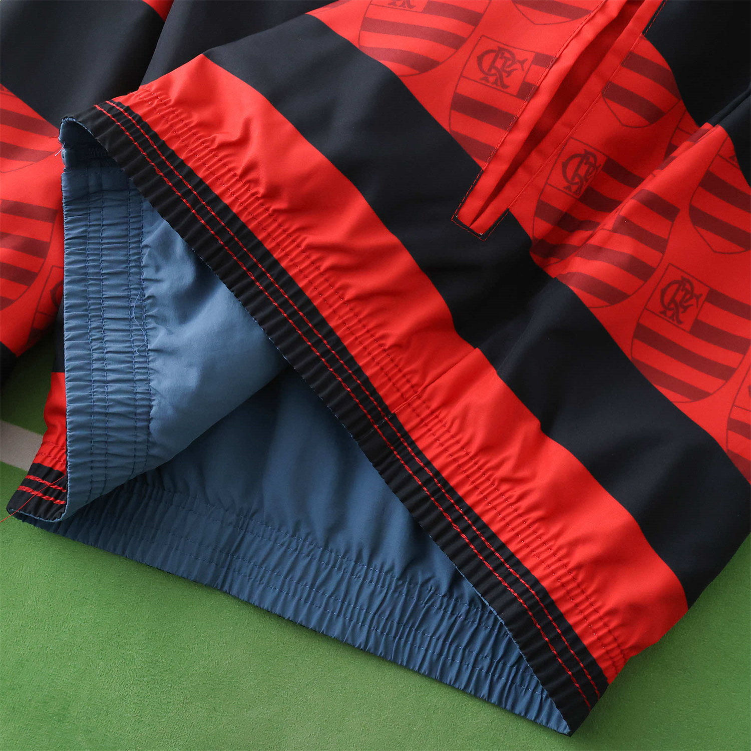 foot-Flamengo 24-25 Double Sided Reversible Windbreaker - Red & Blue