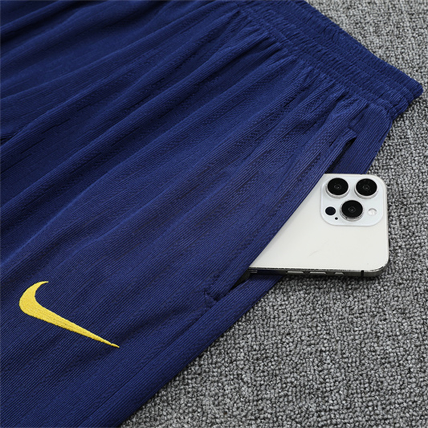 foot-Atletico Madrid 25-26 Kid Long Sleeves Training Set - Royal Blue Top & Royal Blue Pants