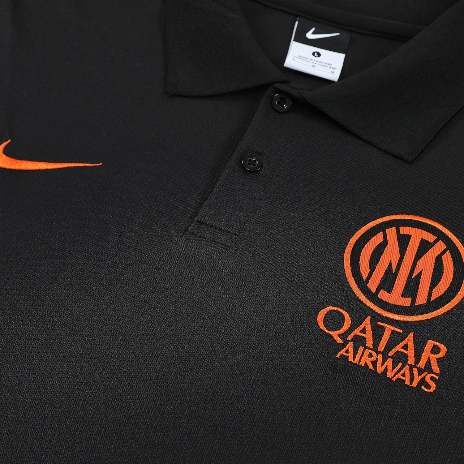 Unitedfootballkit.com | Inter Milan 25-26 POLO Short-Sleeve Training Set - Black Top and Black Pants -Customize Name, Number and Patch | Worldwide Shipping