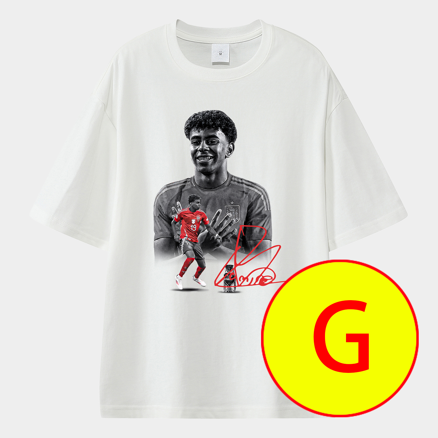 foot-LAMINE YAMAL - Barcelona No. 10 Legend Continues 2025 Unisex Pure Cotton T-shirt