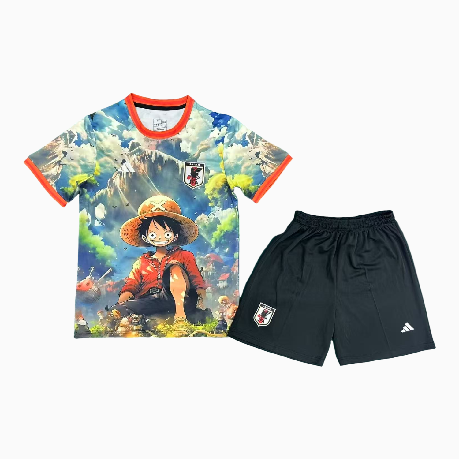 foot-Japan 25-26 Luffy Childhood Special Men's Adult Jersey Set - Fans Version