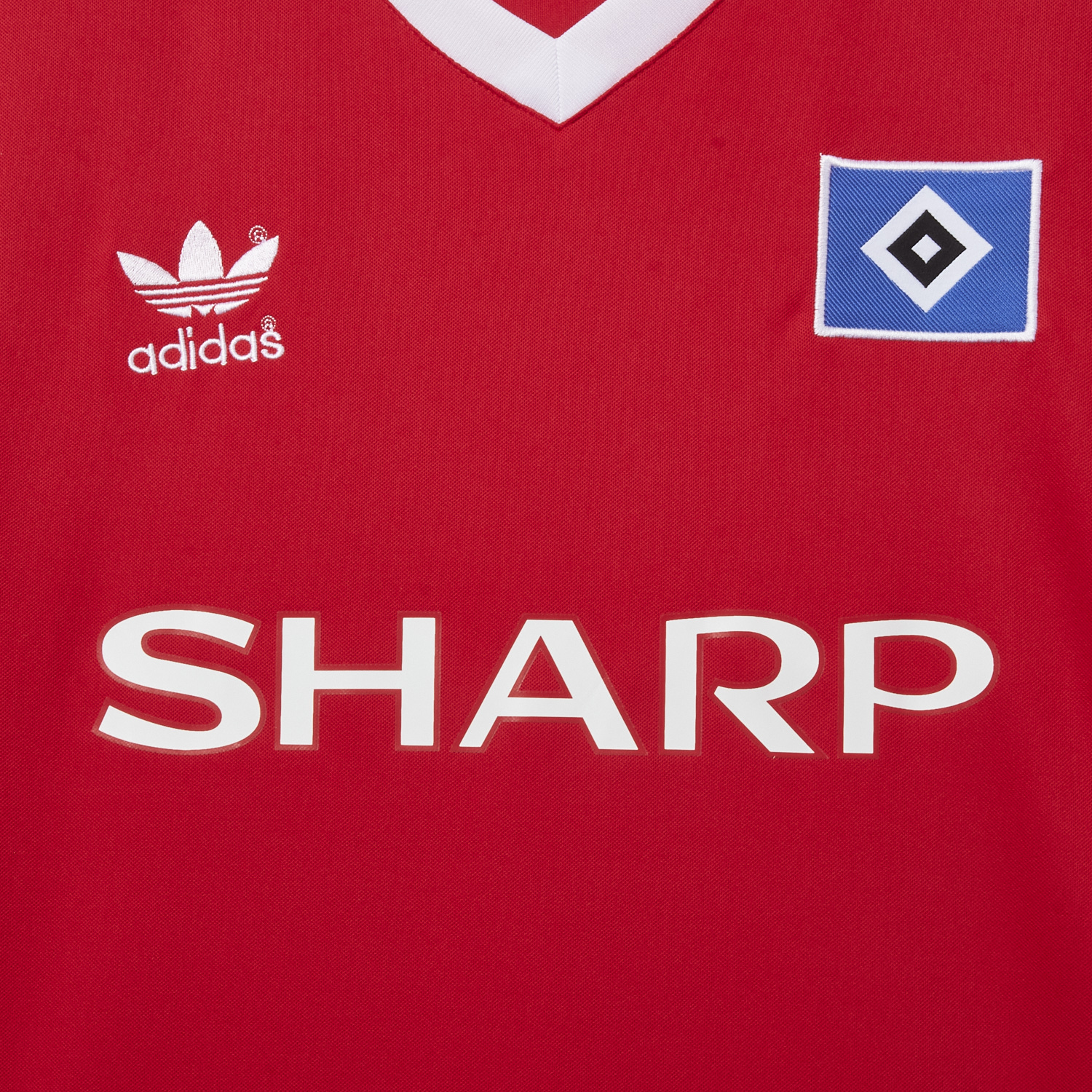 foot-Retro Hamburger SV 1988 Away Red Jersey