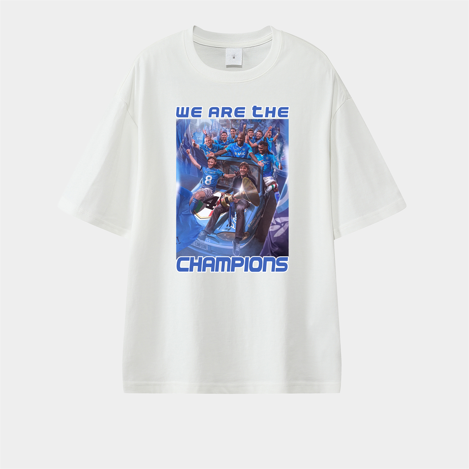 foot-Napoli We Are The Campion 2025 Unisex Pure Cotton T-shirt