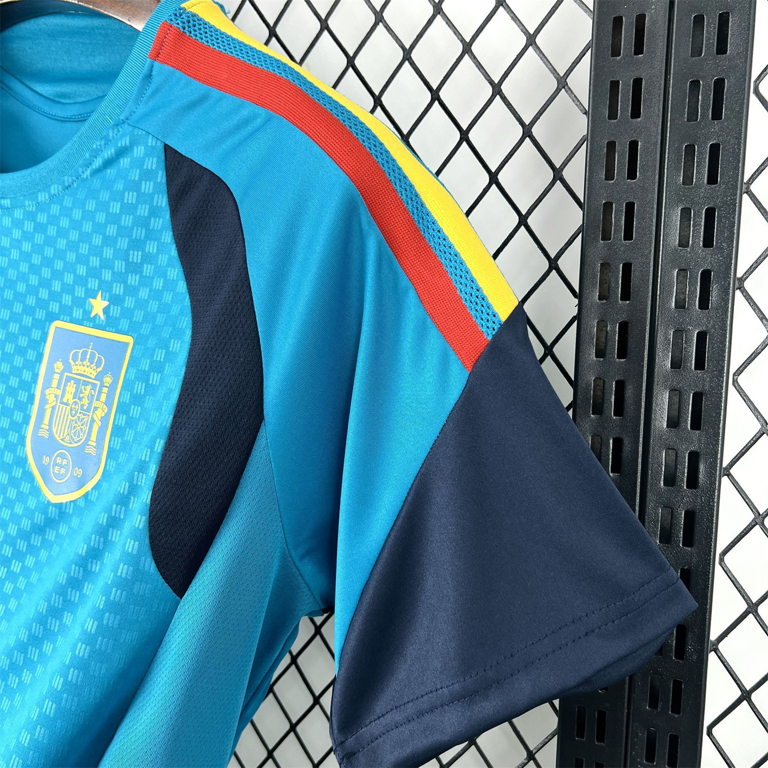 SIUjerseys-Spain 2026 Lake Blue Pre-Match Training Jersey - Fans Version
