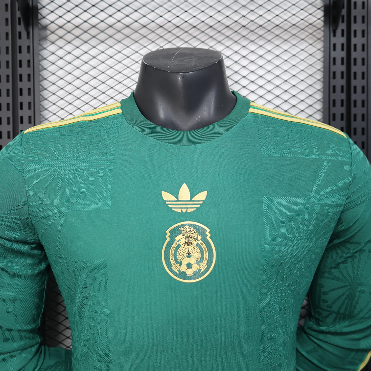 foot-Mexico 2025 Gold Cup Green Long Sleeves Jersey - Player Version