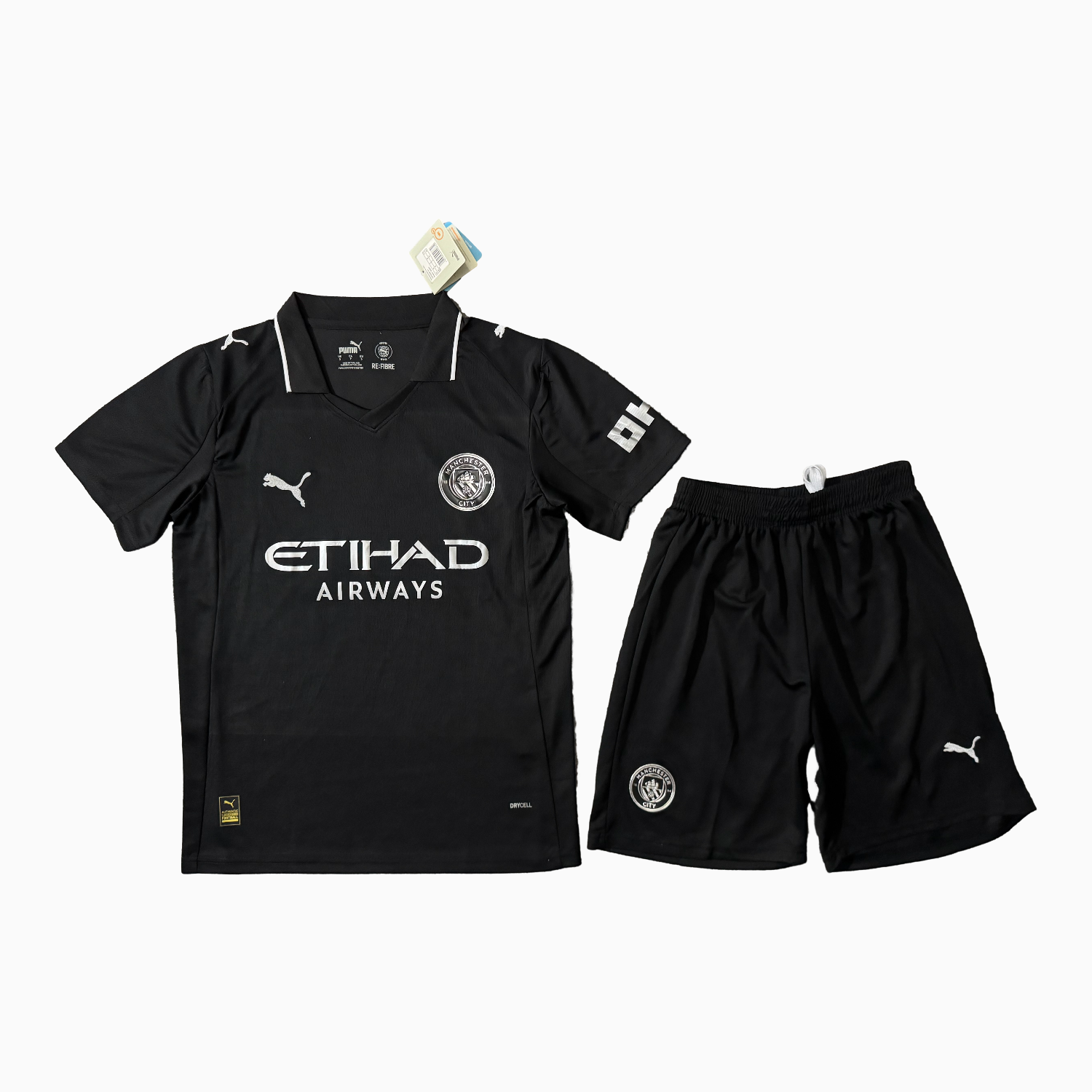 foot-Manchester City 25-26 Away Black Men's Adult Jersey Set - Fans Version