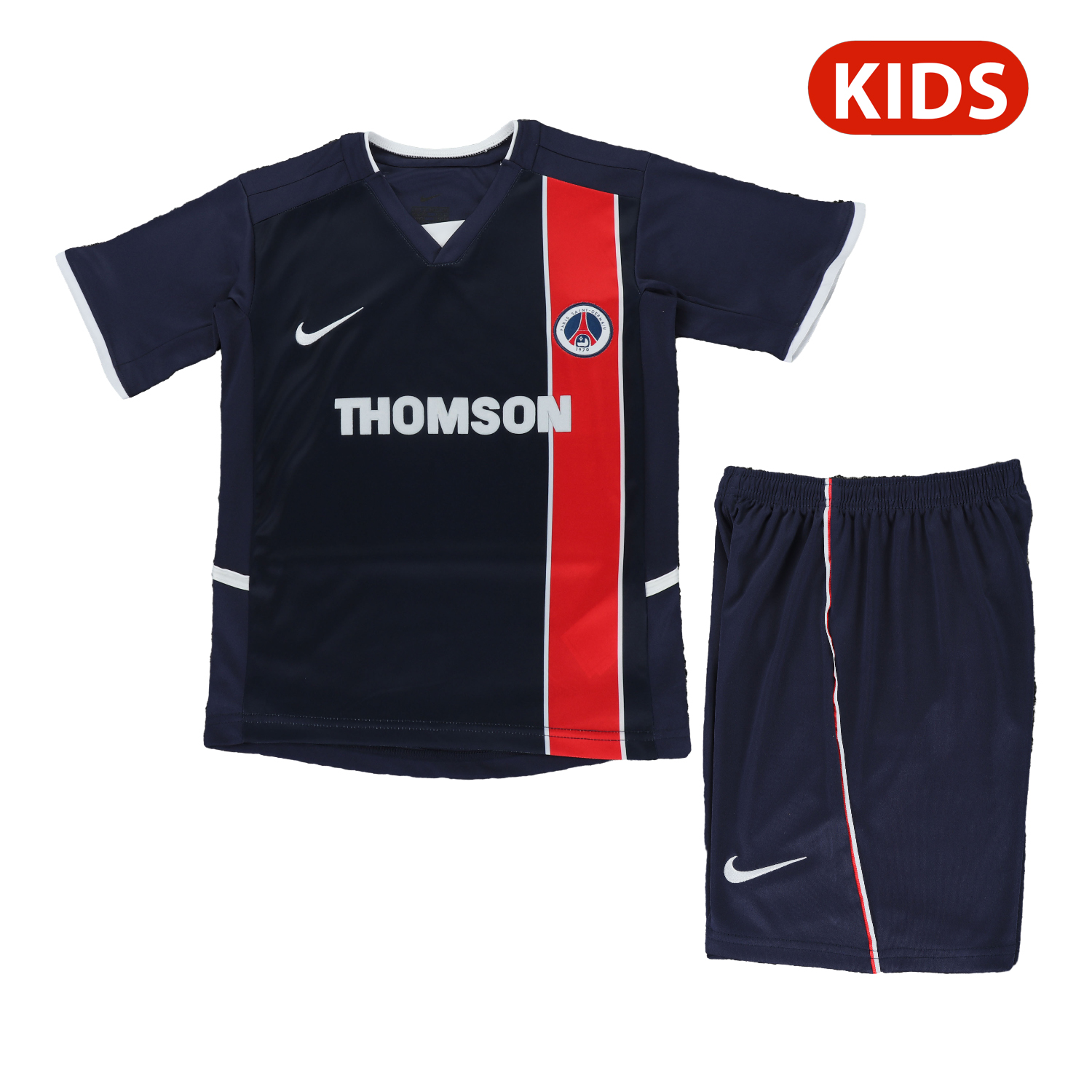 foot-Retro Paris Saint-Germain PSG 2002-03 Home Kids Kit