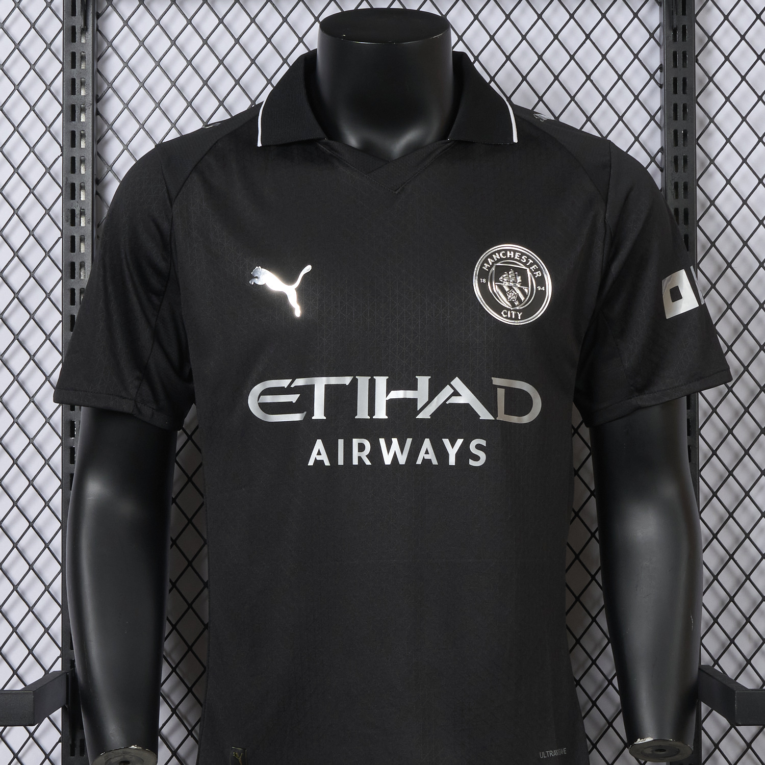 foot-Manchester City 25-26 Away Black Jersey - Player Version