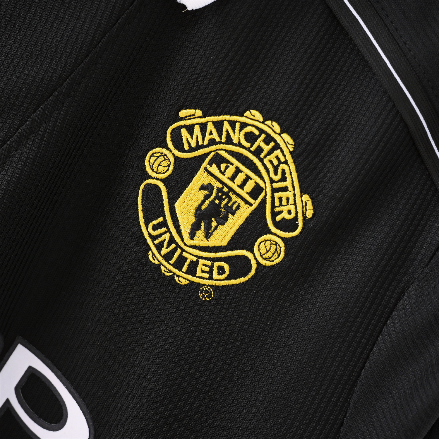 foot-Retro Manchester United 1998-99 Black Long Sleeves Jersey