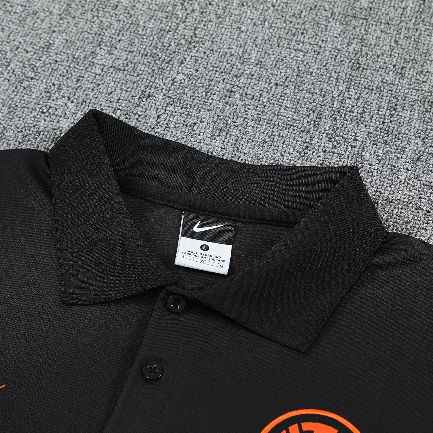 Unitedfootballkit.com | Inter Milan 25-26 POLO Short-Sleeve Training Set - Black Top and Black Pants -Customize Name, Number and Patch | Worldwide Shipping