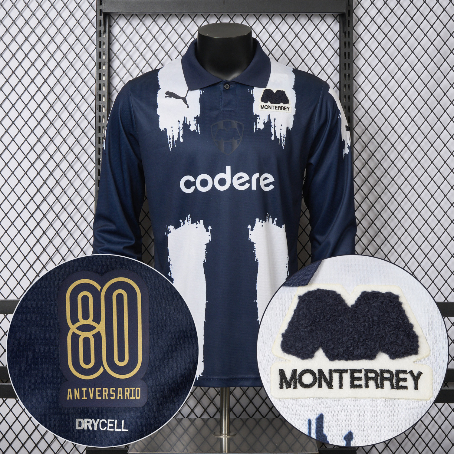 foot-Rayados Monterrey 25-26 80th Anniversary Long Sleeves Special Edition Jersey