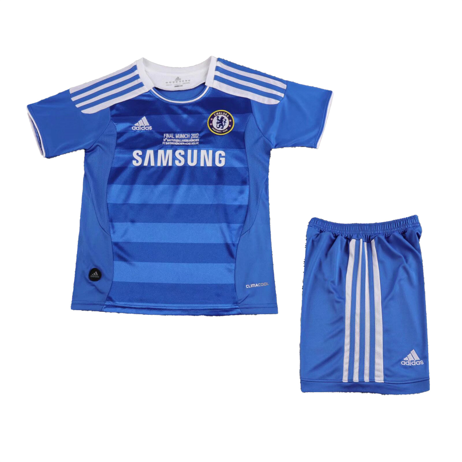 foot-Retro C.H.E.L.S.E.A 2011-12 Champions League Final Home Kids Kit