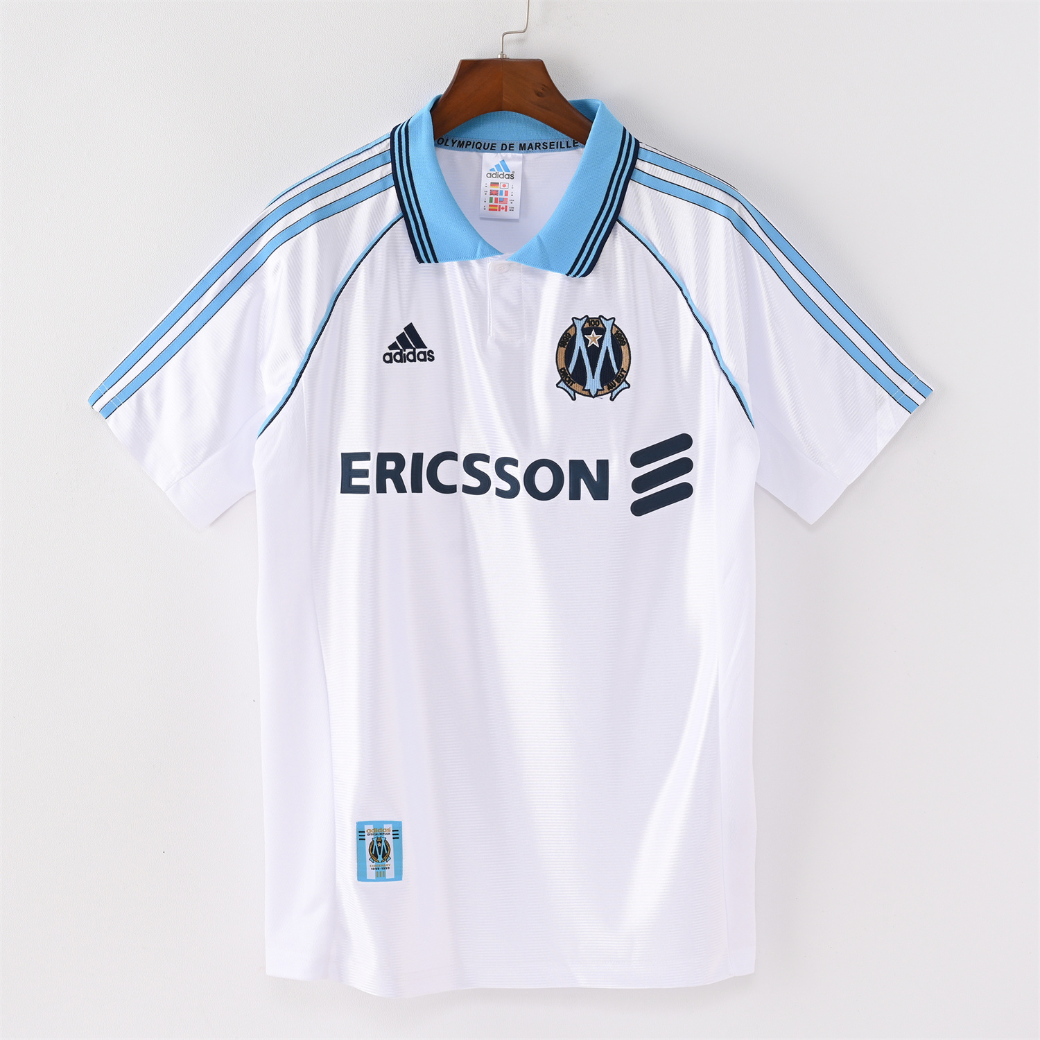foot-Retro Marseille 1998-99 Home Jersey