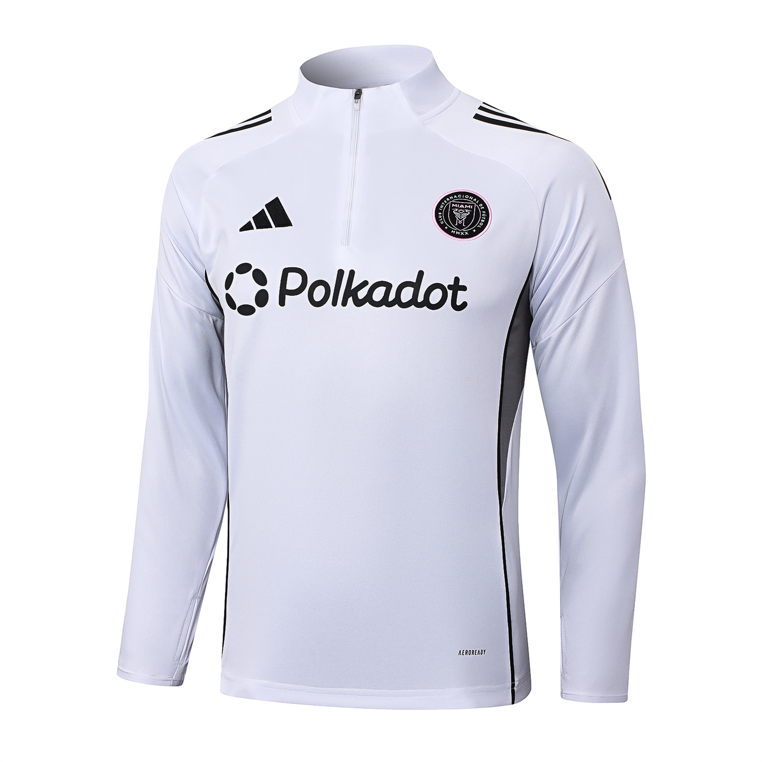 foot-INT M.A.M 25-26 Long Sleeves Training Set - White Top & Black Pants