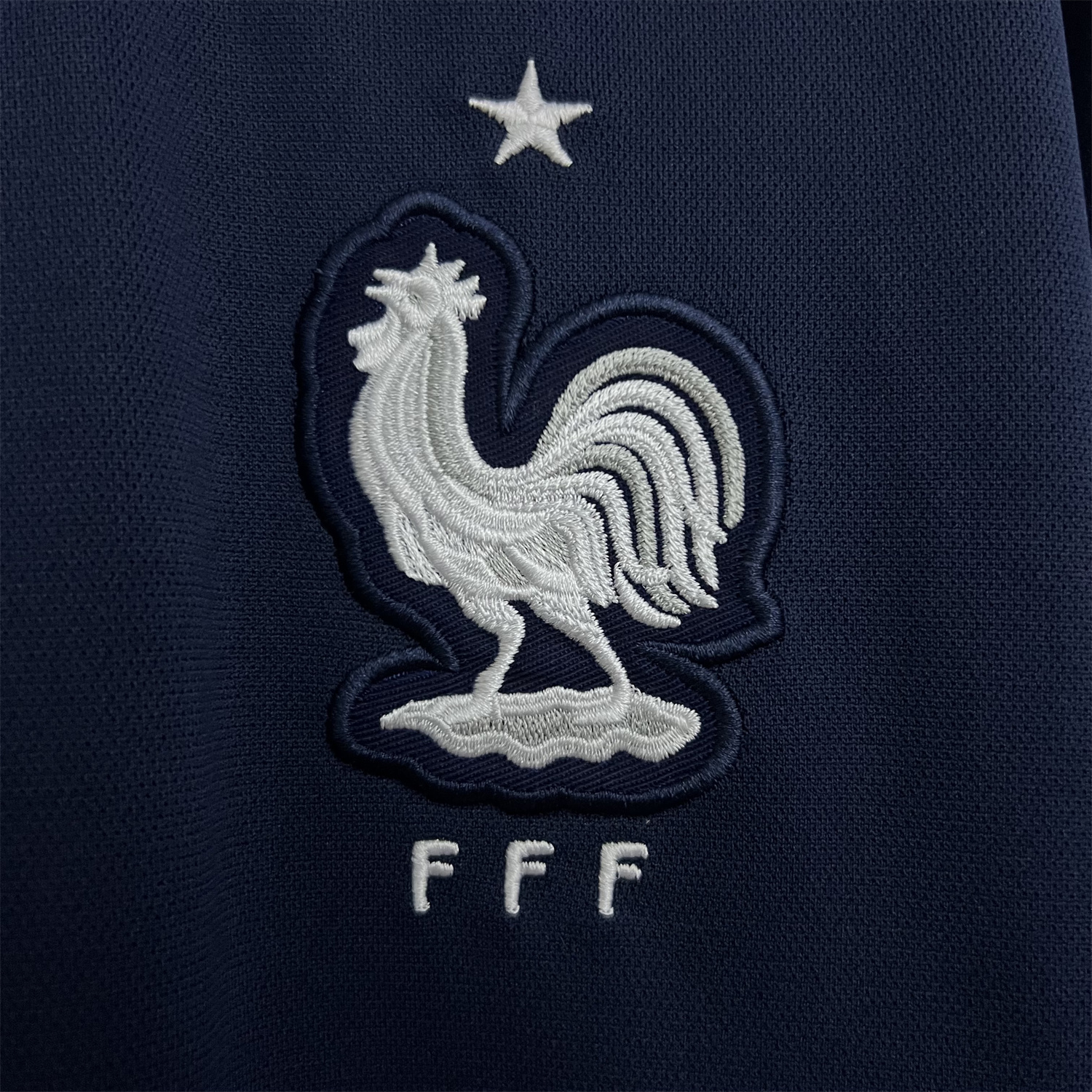 foot-Retro France 2014 Home Long Sleeves Jersey