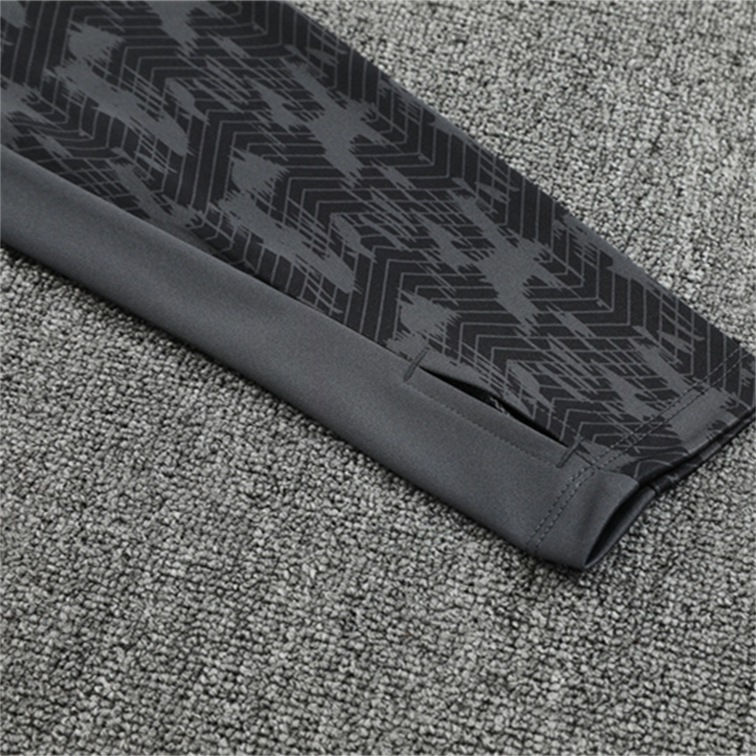 foot-Feyenoord 25-26 Long Sleeve Training Set - Dark Gray Top & Dark Gray Pants