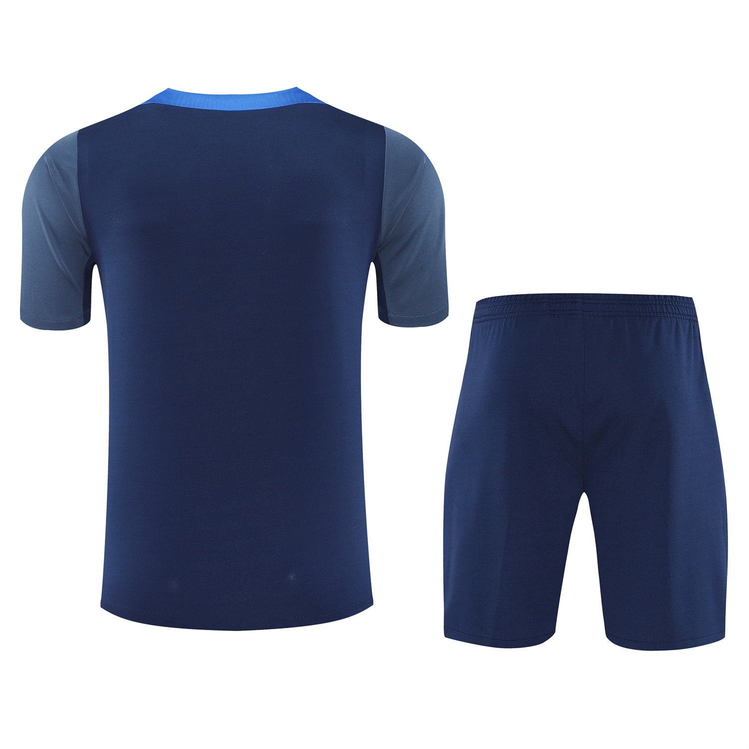 foot-Paris Saint-Germain PSG 25-26 Short-Sleeve Training Set - Royal Blue & Royal Blue Shorts