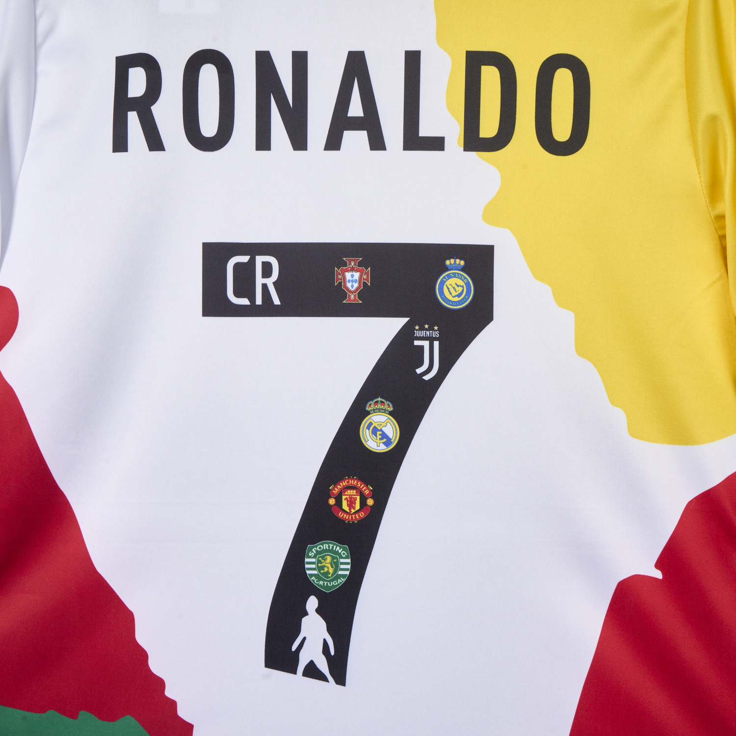 foot-Cristiano Ronaldo Career Commemorative Jersey Real Madrid Manchester United Juventus Portugal Al Nassr Sporting CP - Fans Version
