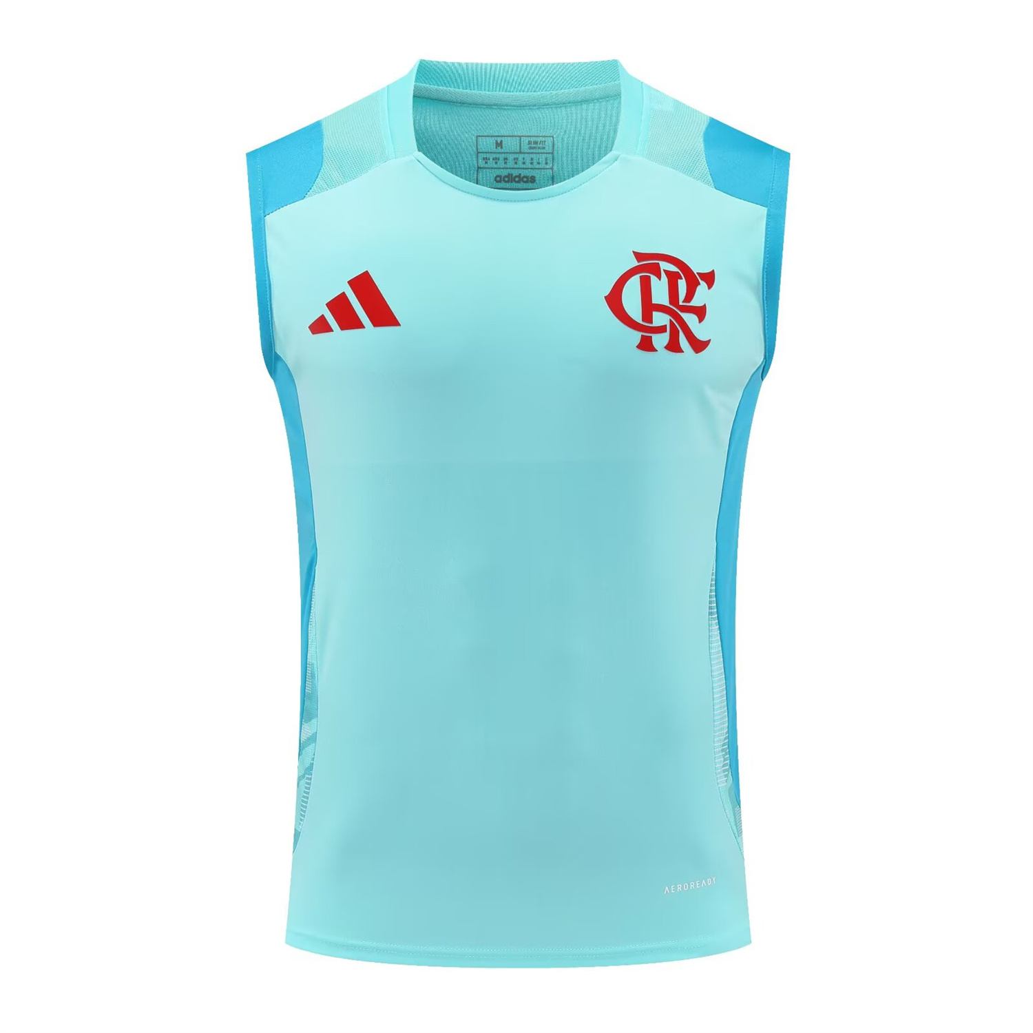 foot-Flamengo 25-26 Vest Training Set - Light Blue With Royal Blue