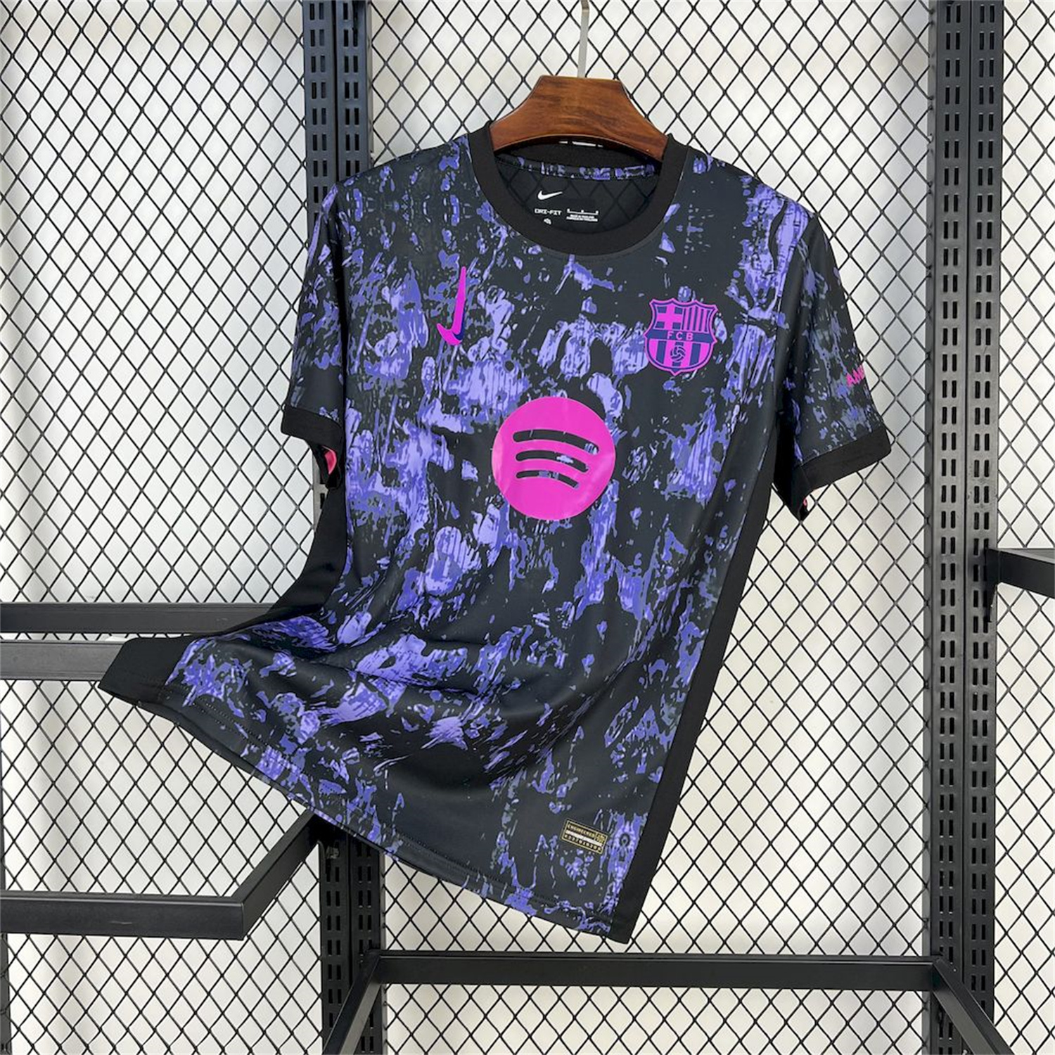 foot-Barcelona 25-26 Purple Rock Pattern Jersey - Fans Version