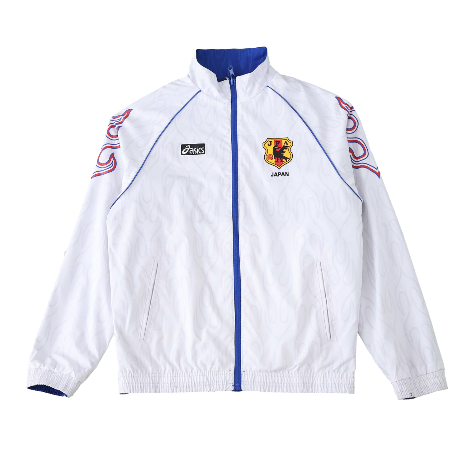 foot-Retro Japan 1998 Throwback Double Sided Reversible Windbreaker - White & Blue