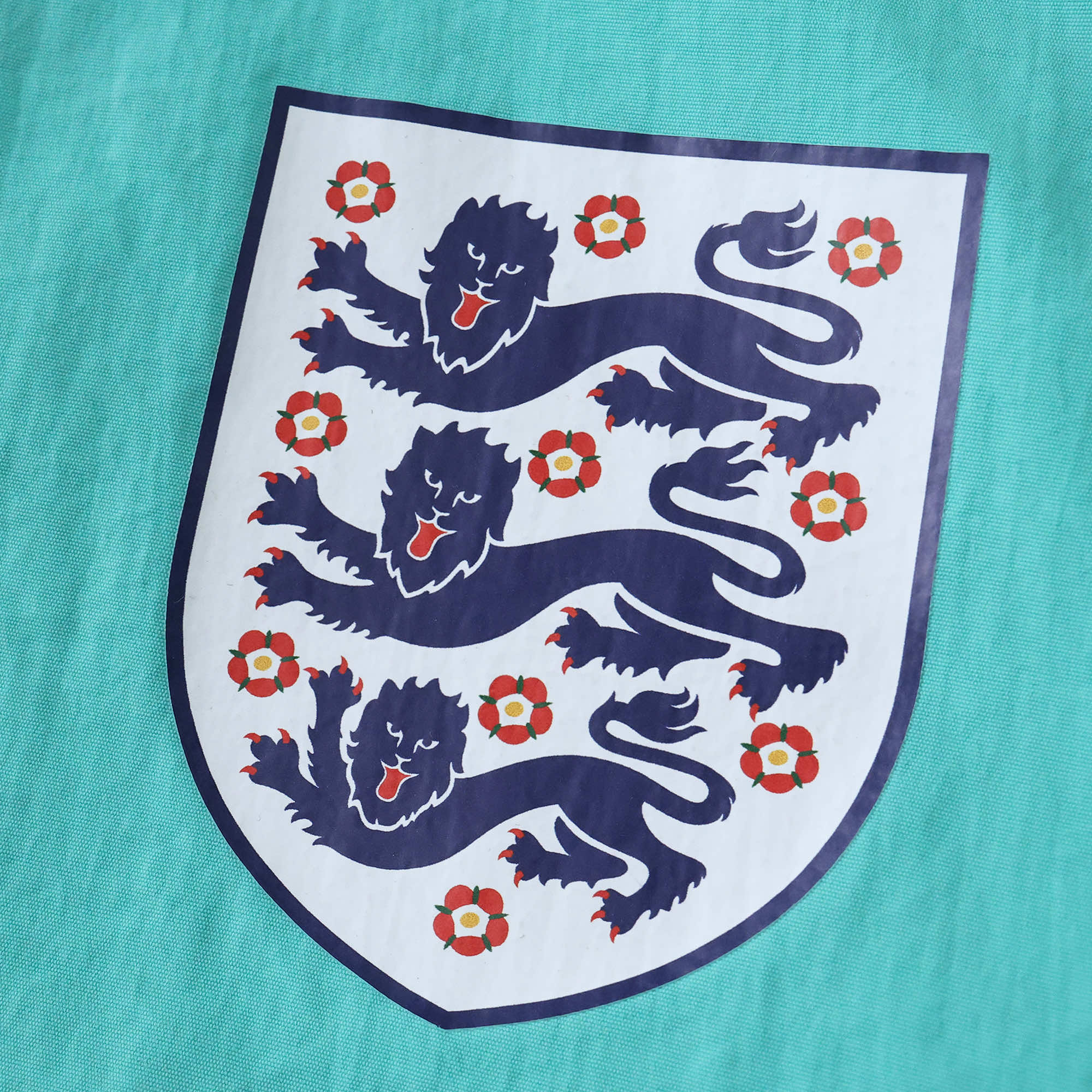 foot-Retro England 1992 Third Double Sided Reversible Windbreaker - Blue & Green