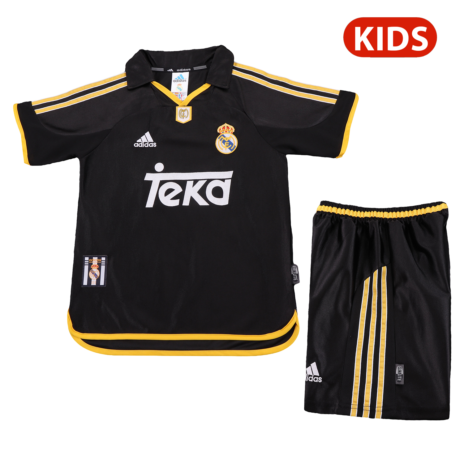 foot-Retro Real Madrid 1999-01 Away Kids Kit
