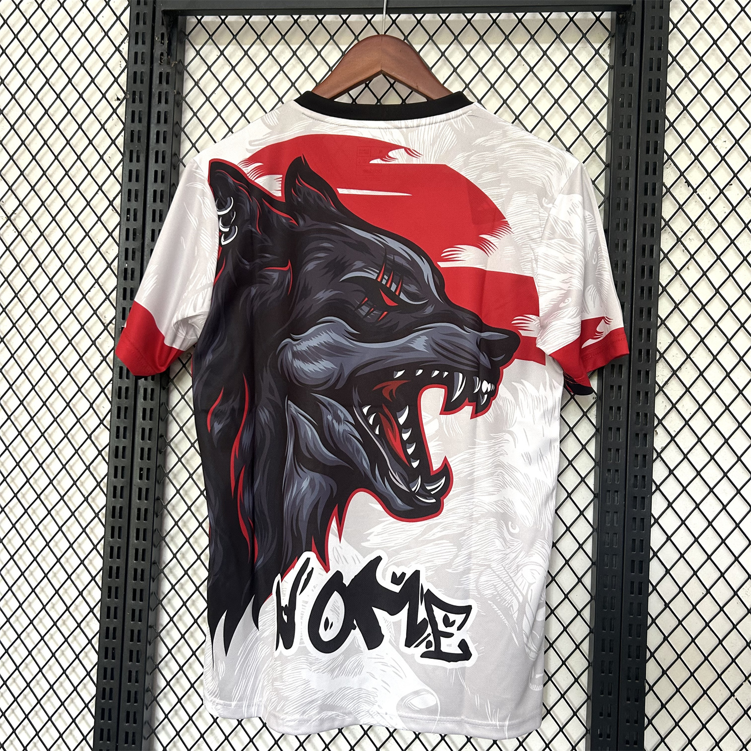 foot-Japan 25-26 Black Wolf Fur White Special Jersey - Fans Version