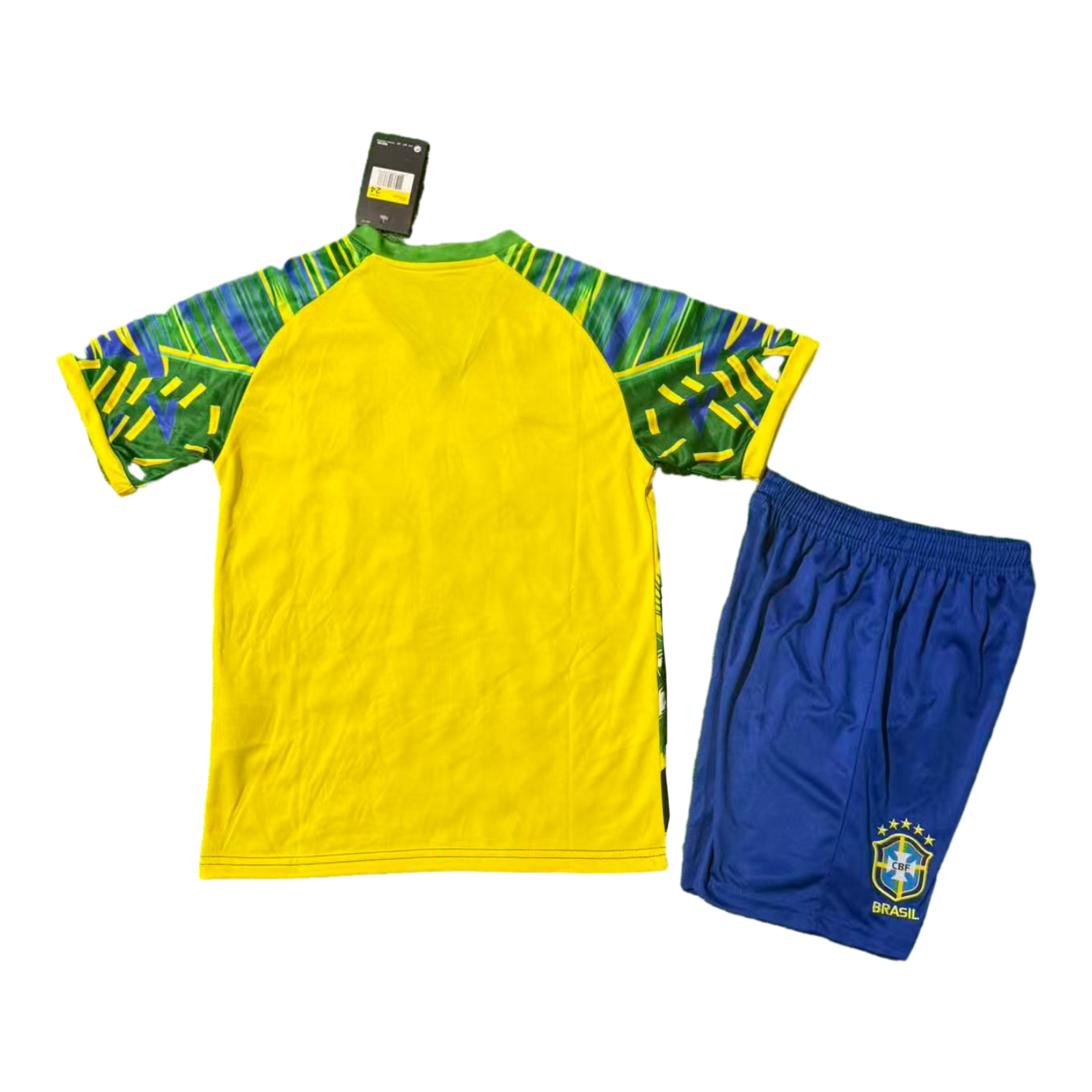 foot-Brazil 25-26 Green Jesus Yellow Special Kids Kit