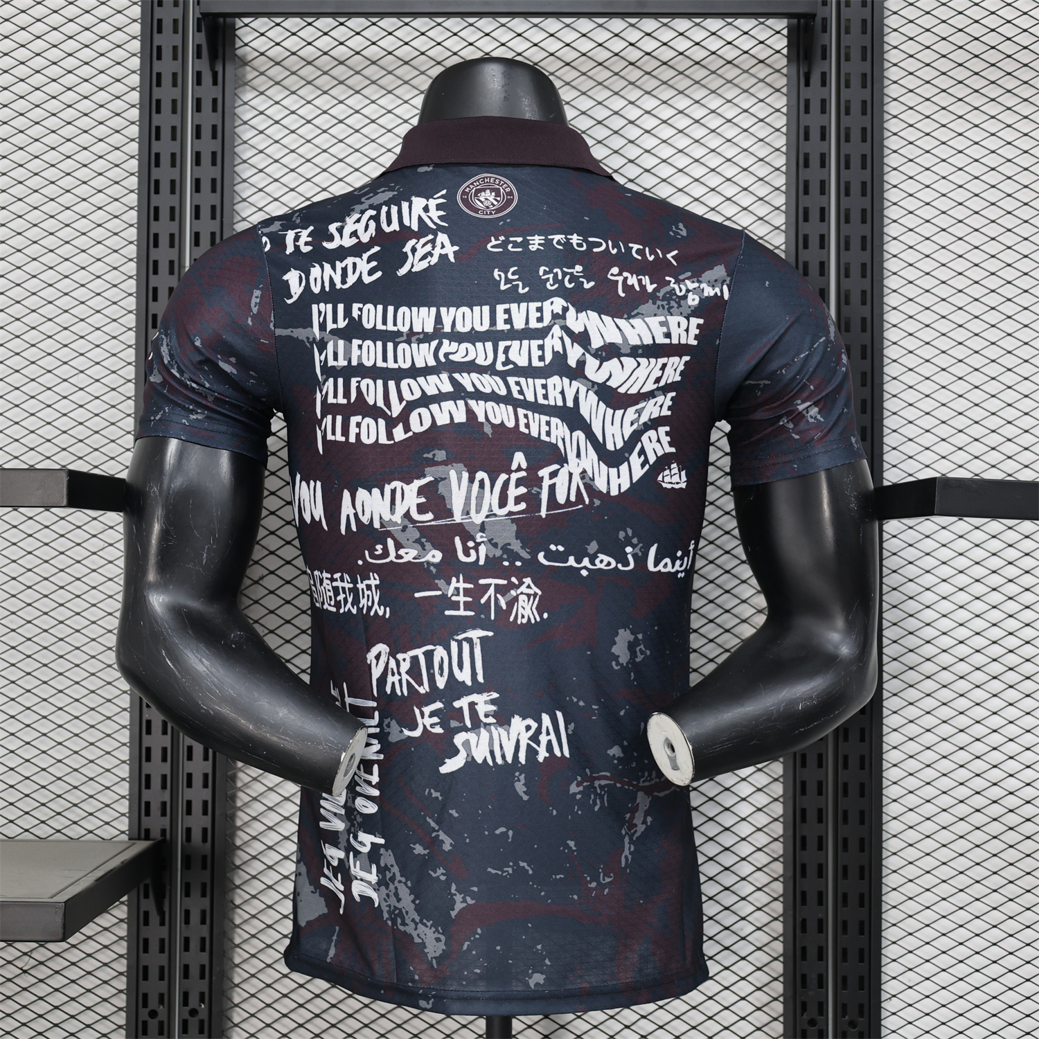 foot-Manchester City 24-25 Black Graffiti Special Edition Jersey - Player Version