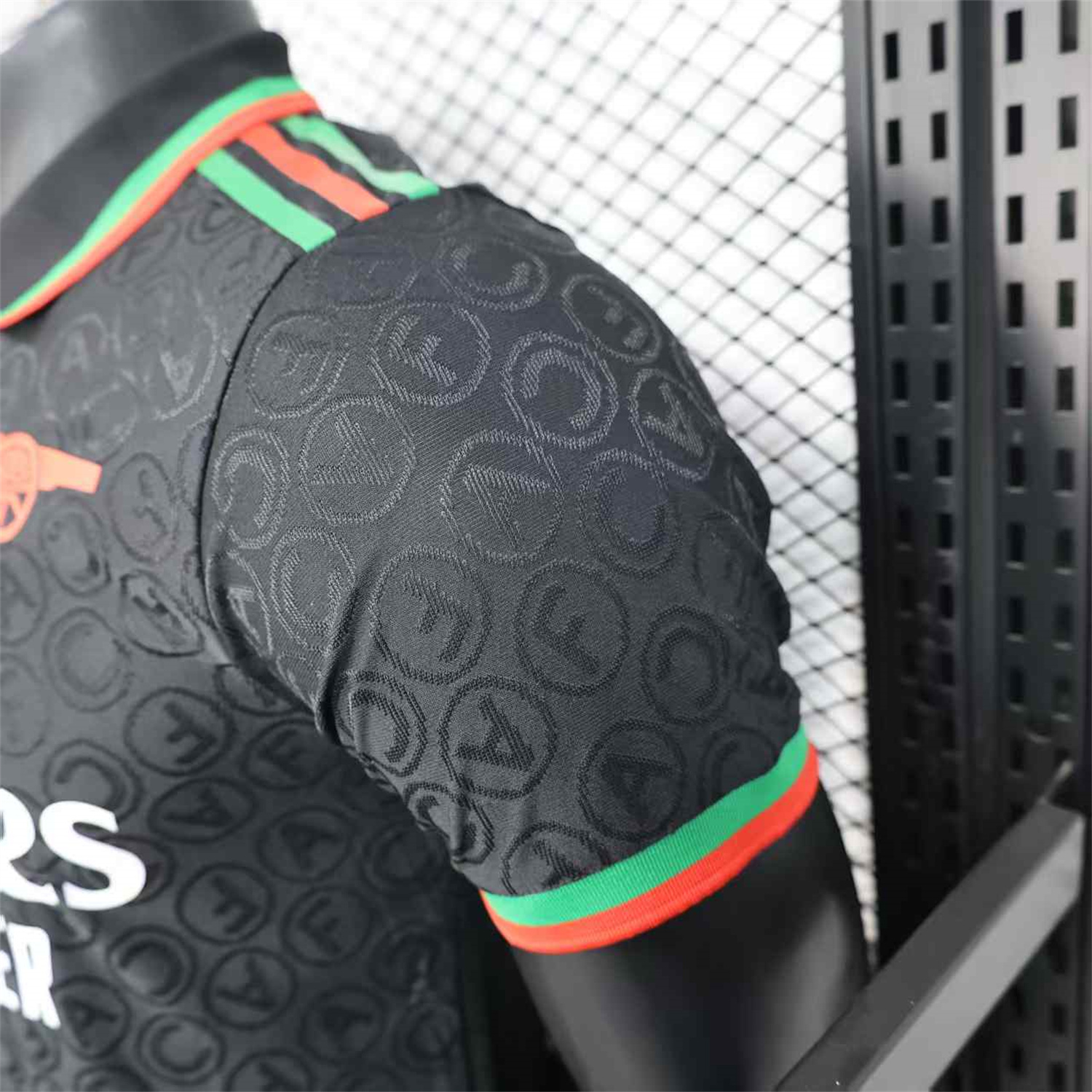 foot-Arsenal 25-26 Black POLO Letter Pattern Special Jersey - Player Version