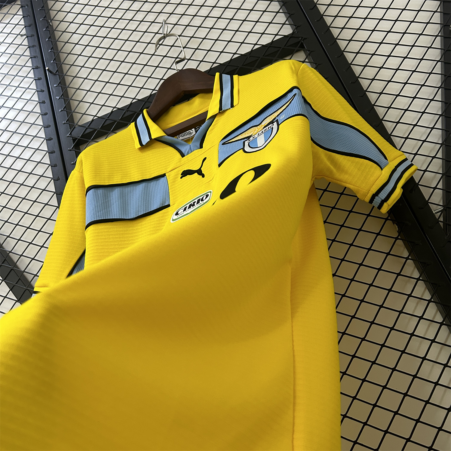 foot-Retro Lazio 98-99 Yellow Away Jersey