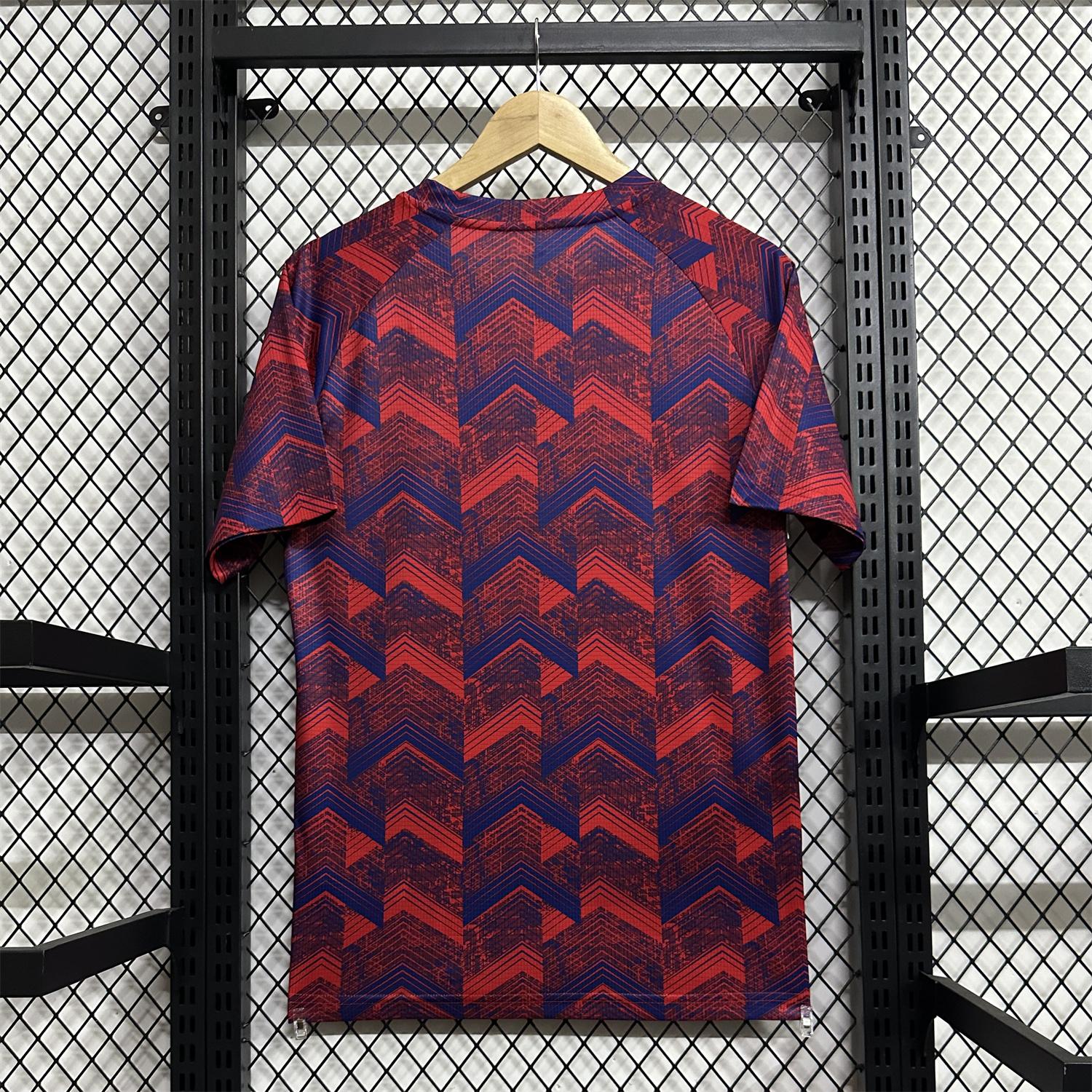 foot-RB Leipzig 25-26 Pre-Match Red Blue Training Jersey - Fans Version