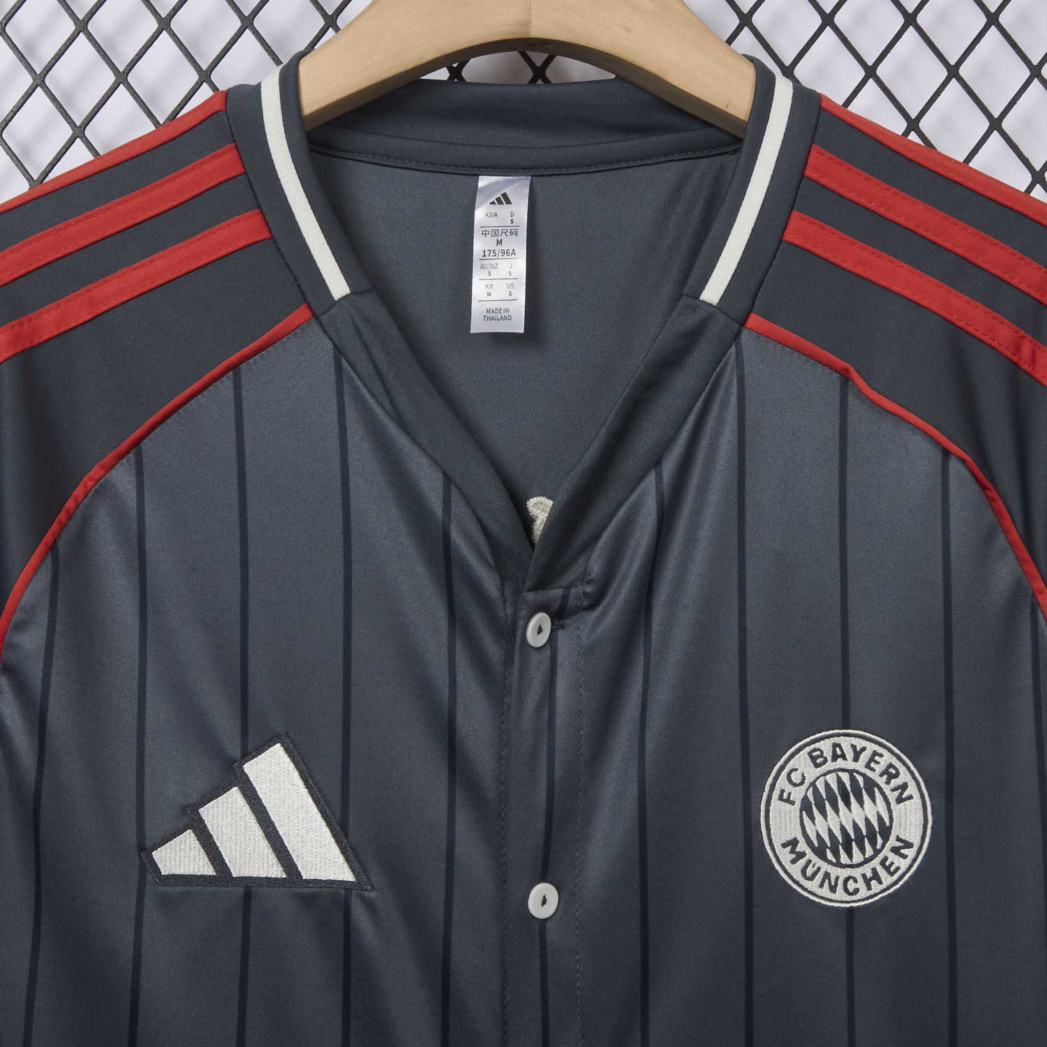 foot-Bayern Munich 25-26 Deep Grey Baseball Jersey