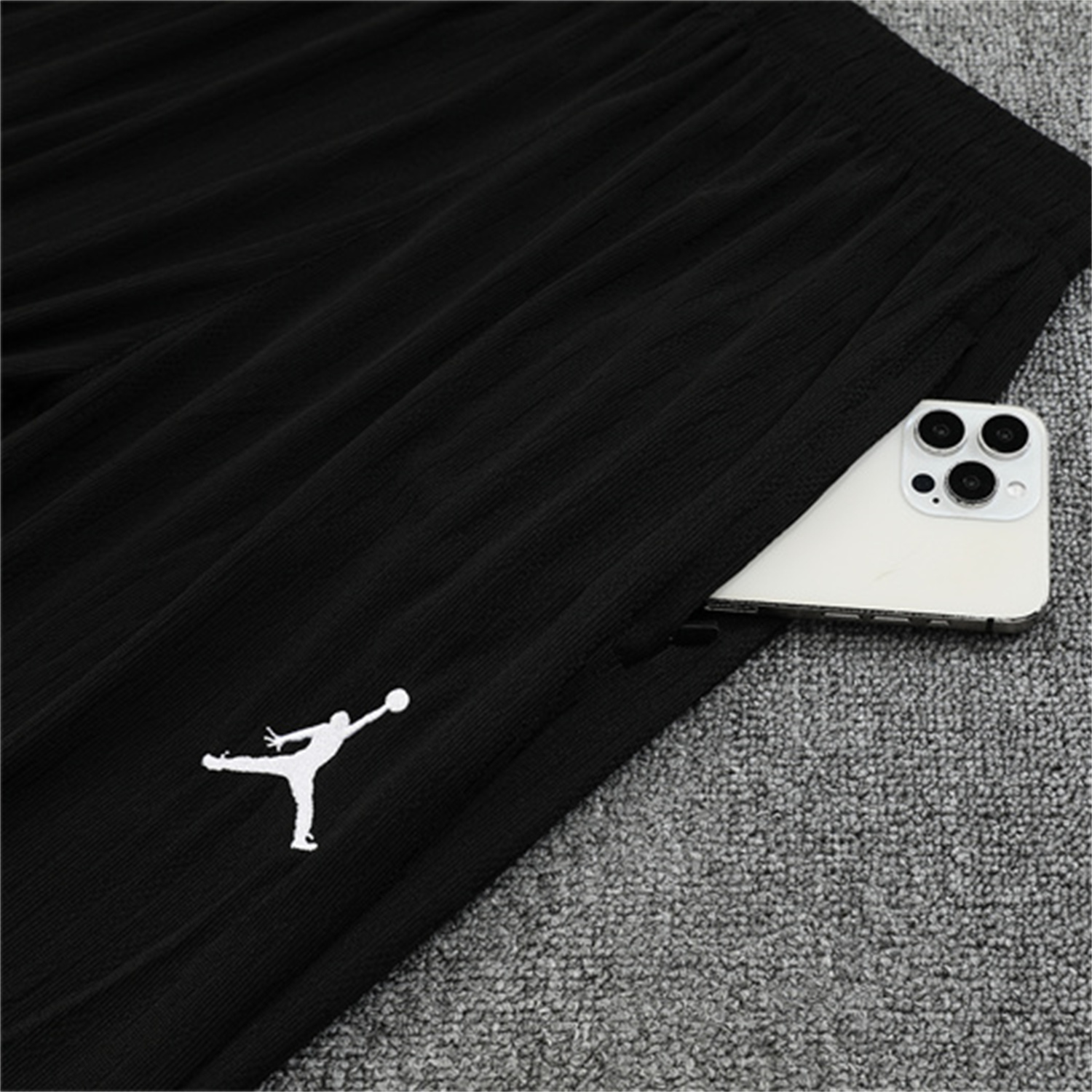 foot-Paris Saint-Germain PSG 25-26 Long Sleeve Training Set - JD Black Pink Top and Black Pants