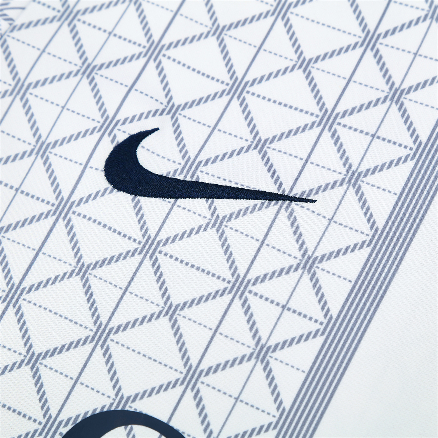 foot-Paris Saint-Germain PSG 25-26 Short-Sleeve Training Set - White Top & Deep Blue Shorts